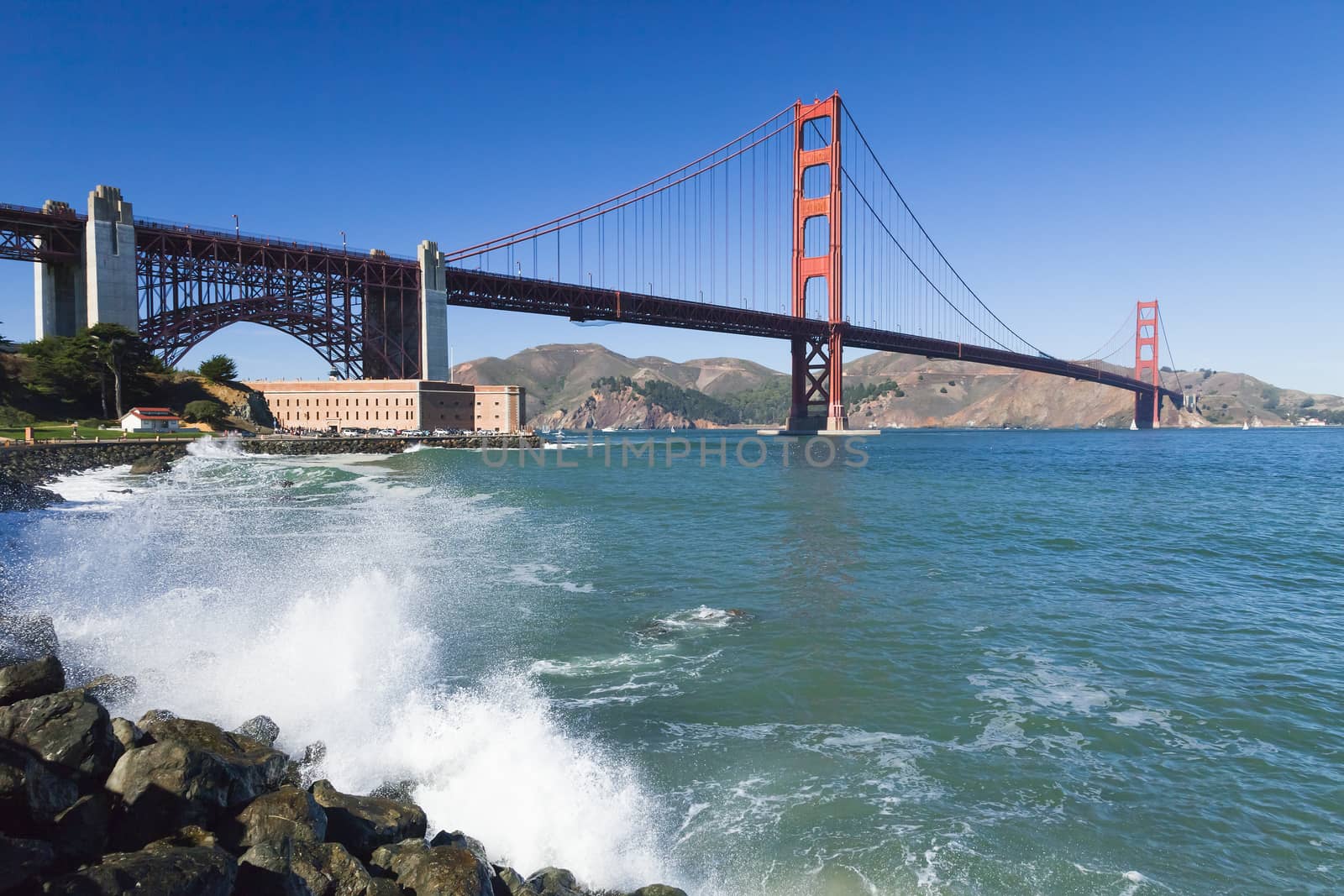 The Golden Gate Bridge and Fort Point
