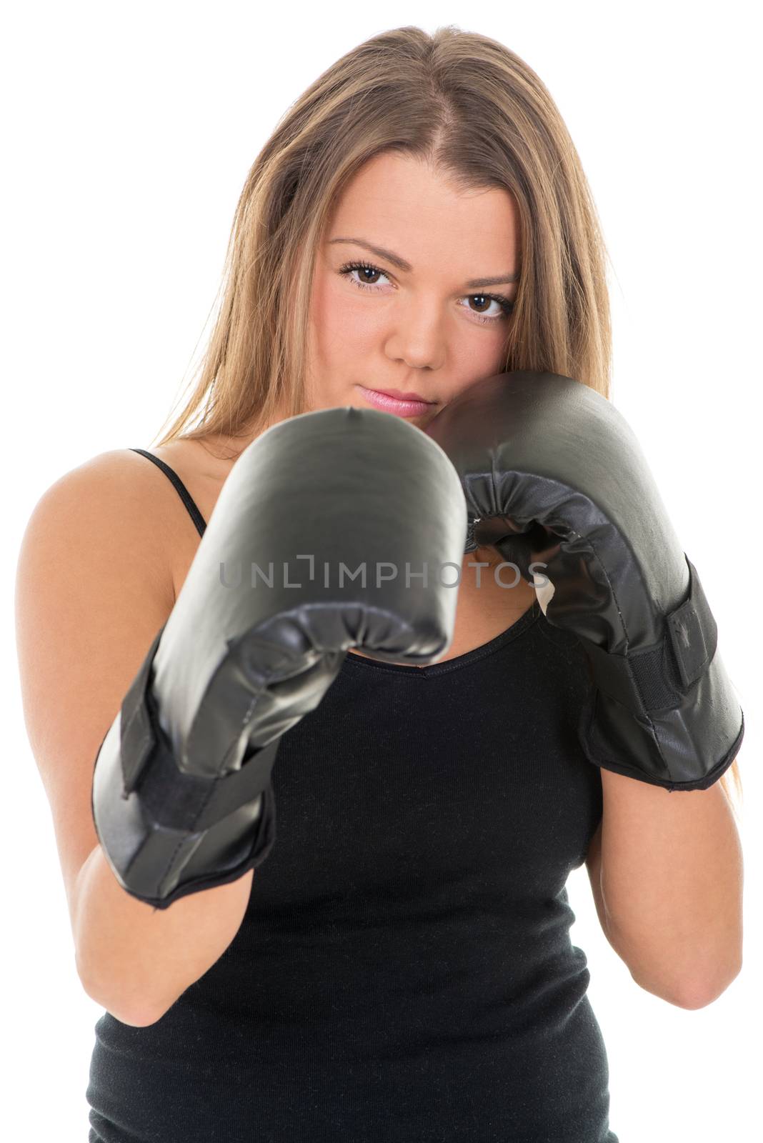 Boxing woman by MilanMarkovic78