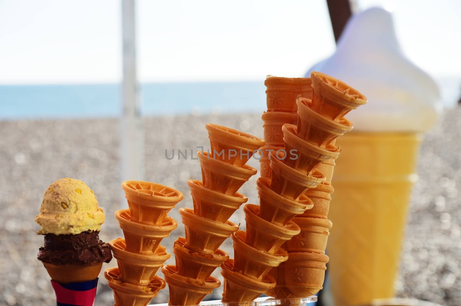Ice cream and cones