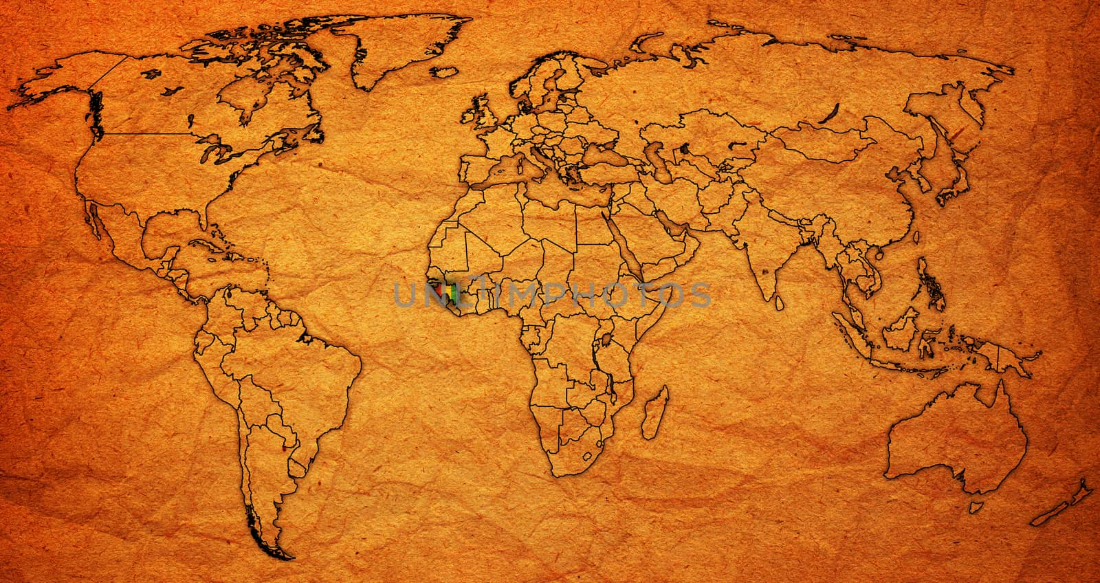 guinea territory on actual world map by michal812