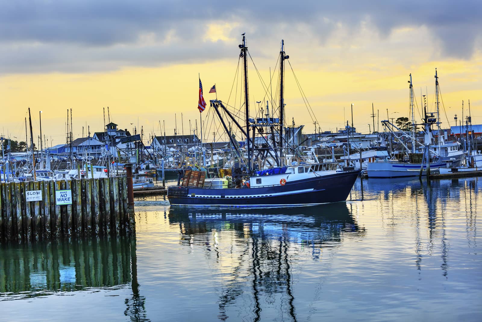 Large Fishing Boat Westport Grays Harbor Washington State by bill_perry