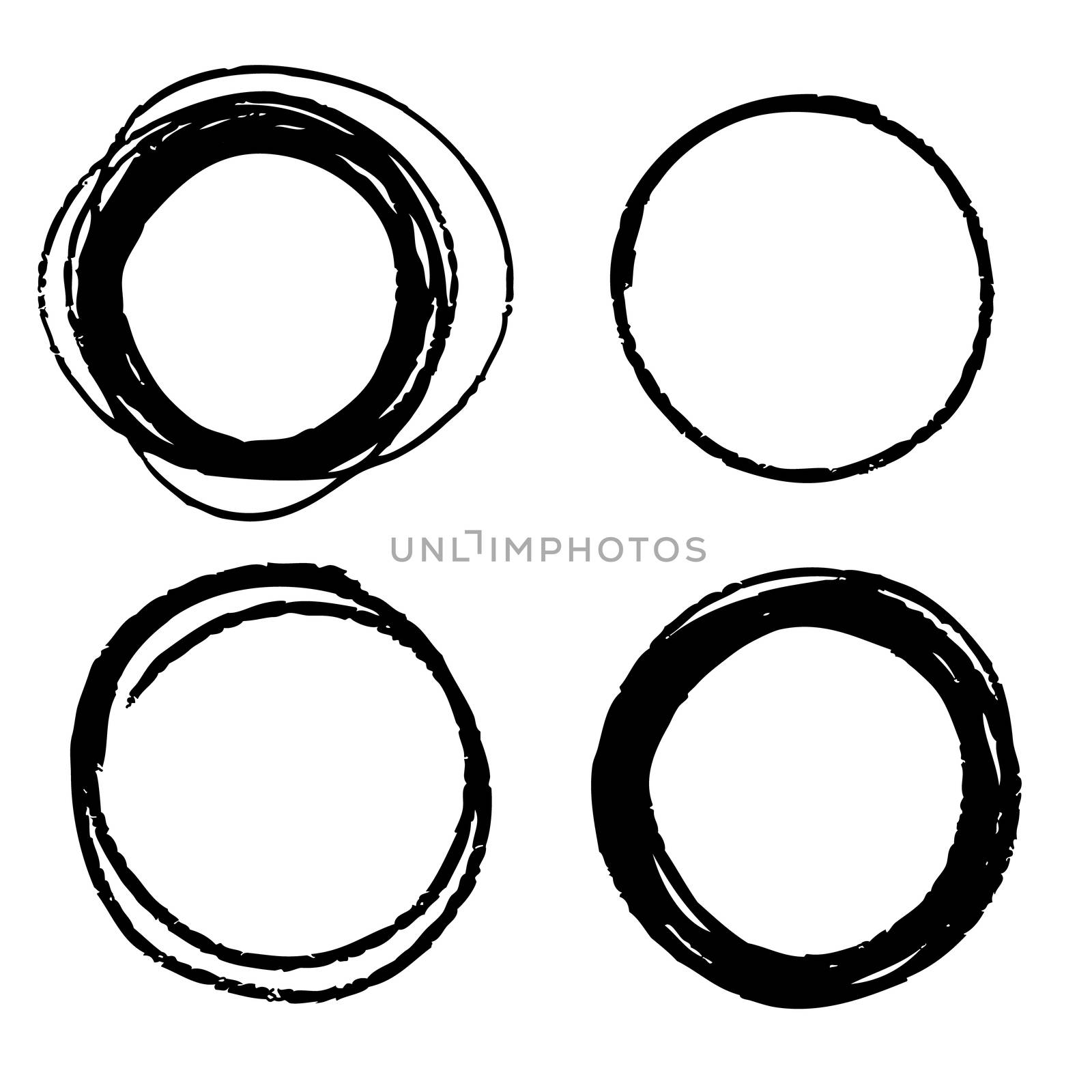 abstract circle hand drawn vector by simpleBE
