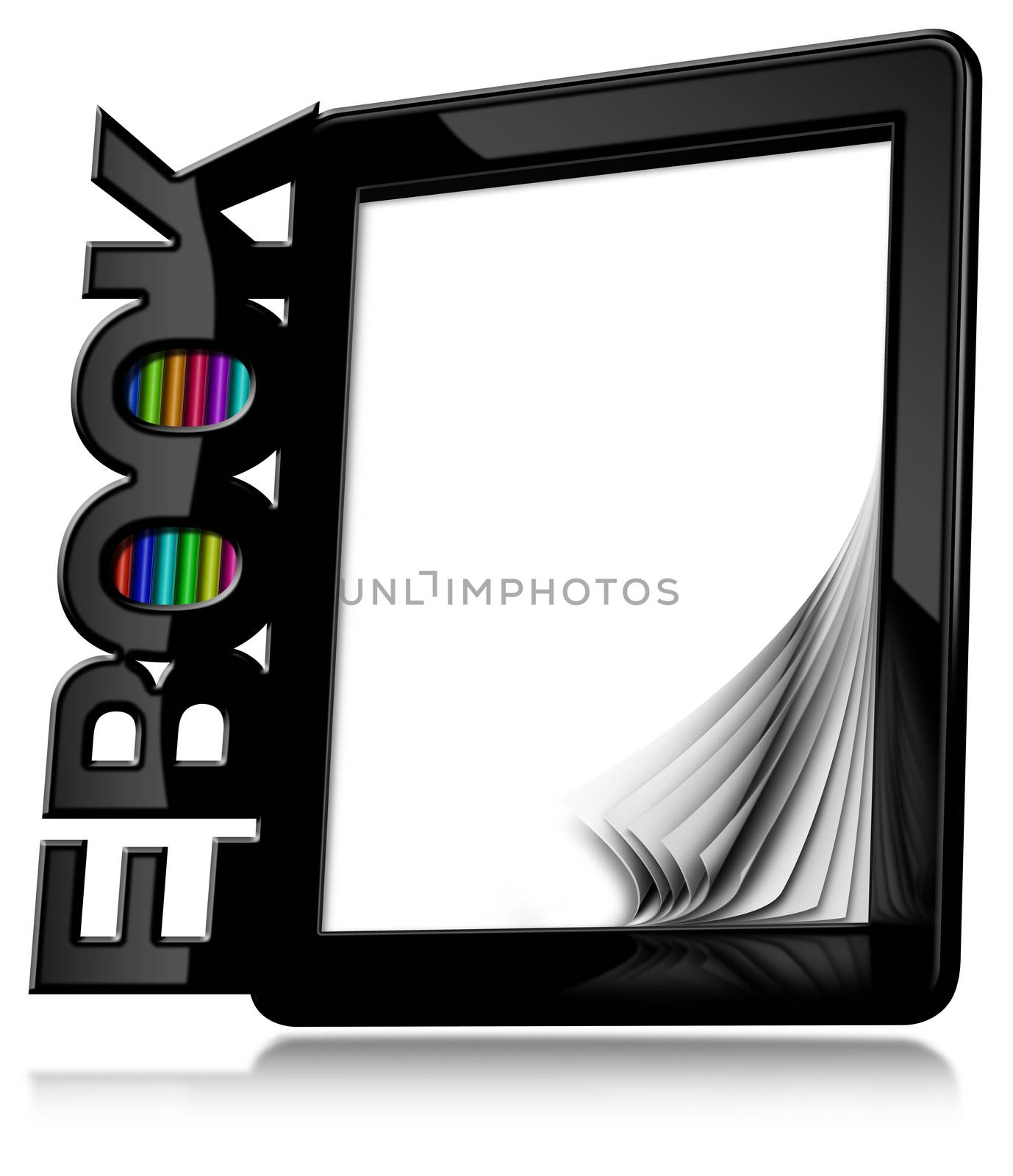 E-book Reader with Blank Pages by catalby