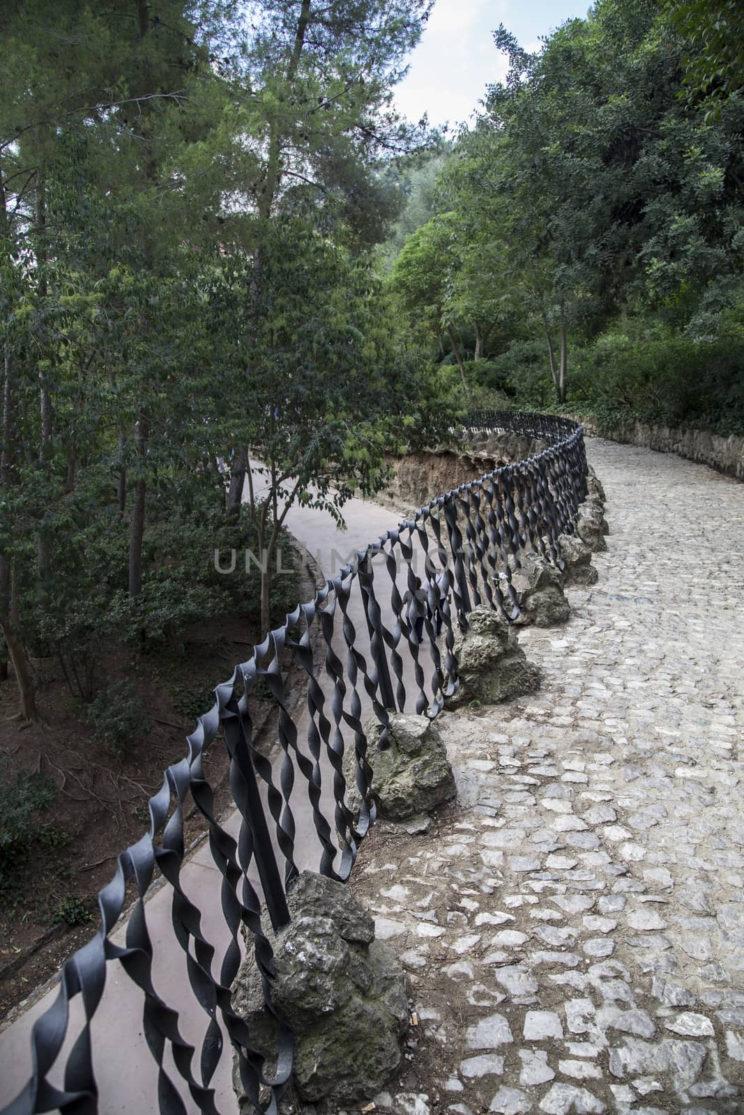 Ironwork railing, Park Guell by KylieEllway