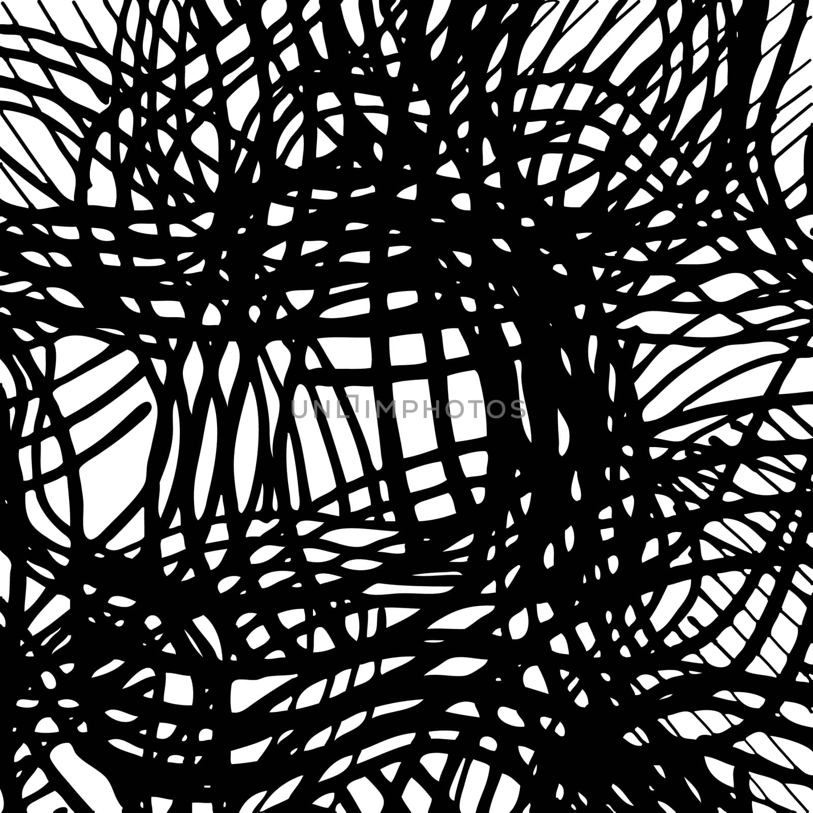 doodle abstract hand drawn pattern on white background .