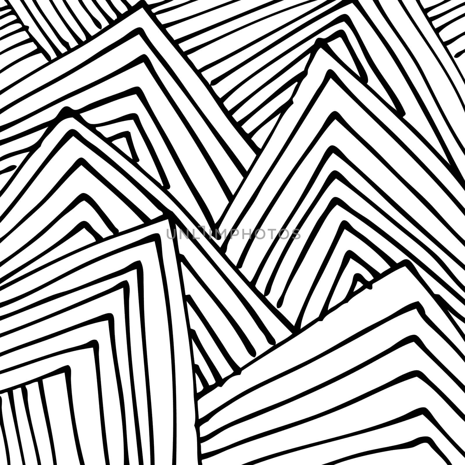 doodle abstract hand drawn pattern on white background .