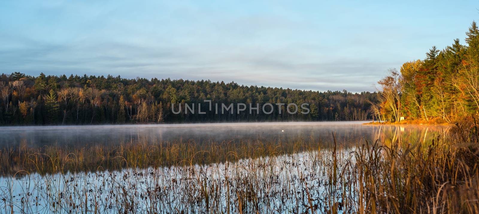 October morning on a Lake in Northern Canada. by valleyboi63