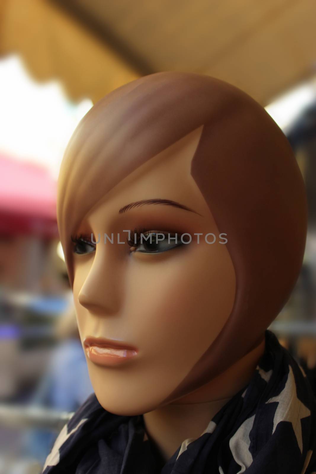 Closeup of a Beautiful Mannequin Face