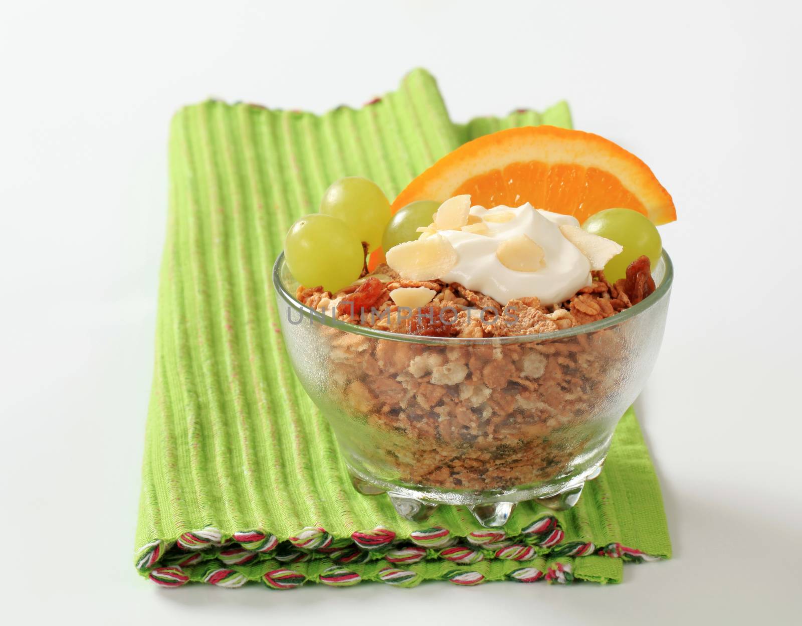 Bowl of breakfast cereals by Digifoodstock