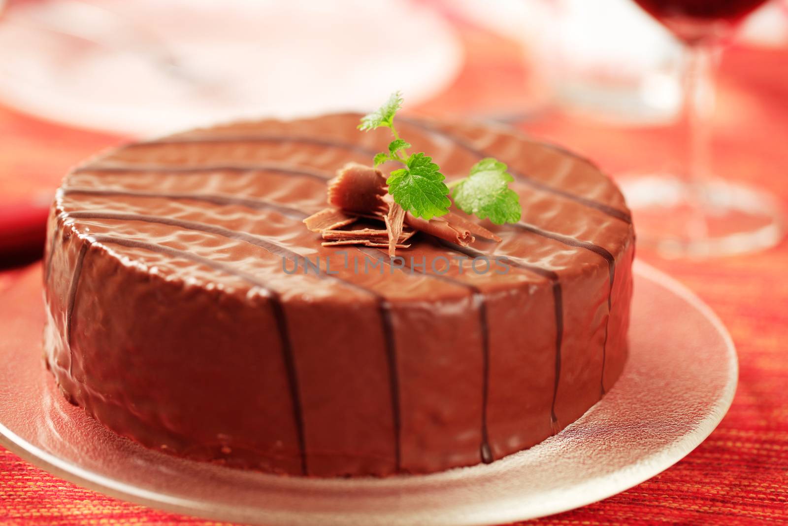 Chocolate glazed cake by Digifoodstock
