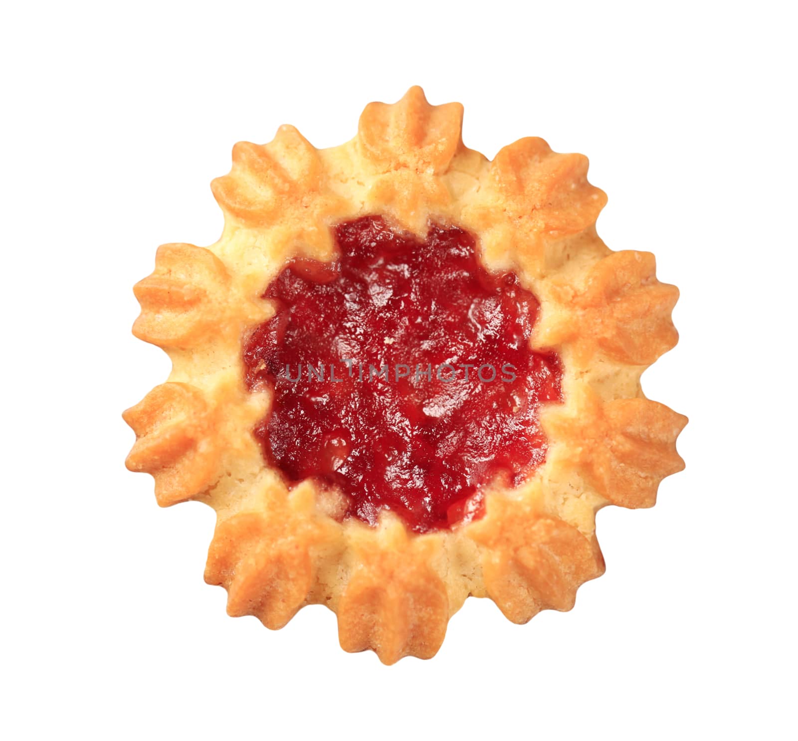 Butter cookie with jelly center