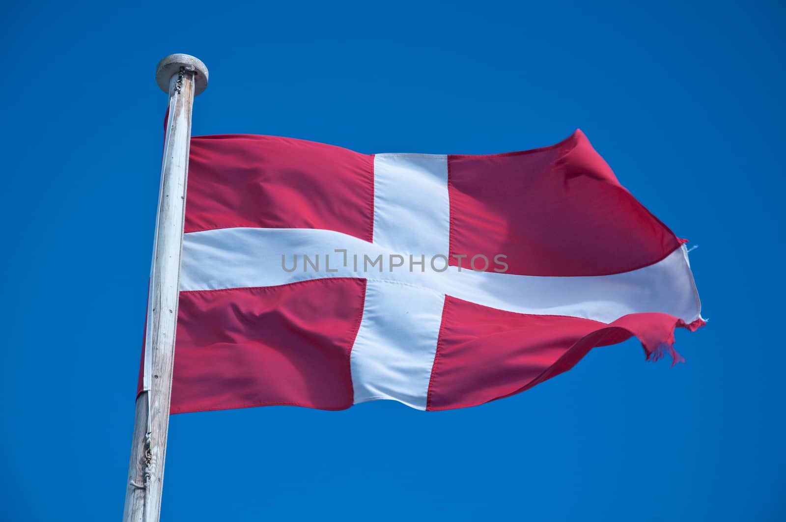 Flag of Malta against the blue sky