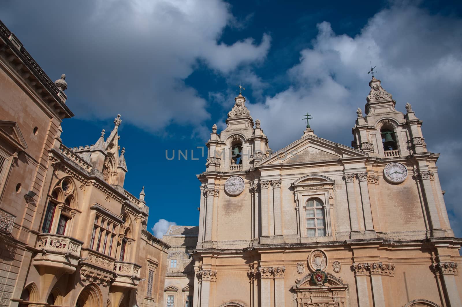 Detail of the cathedral city of Mdina, Malta.NEF