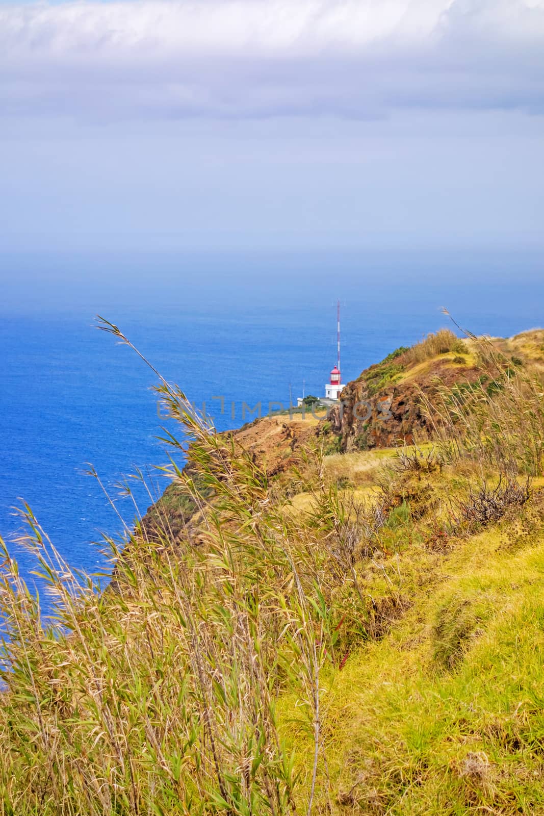 The westernmost point of Madeira - view of lighthouse in Ponta do Pargo