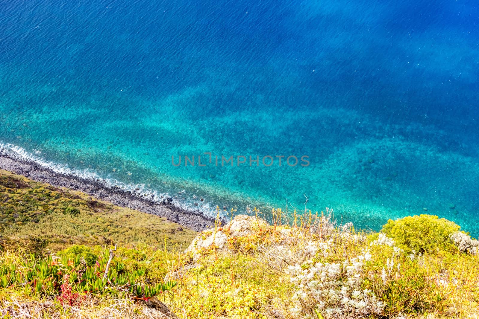 The westernmost point of Madeira in Ponta do Pargo - view of coastline