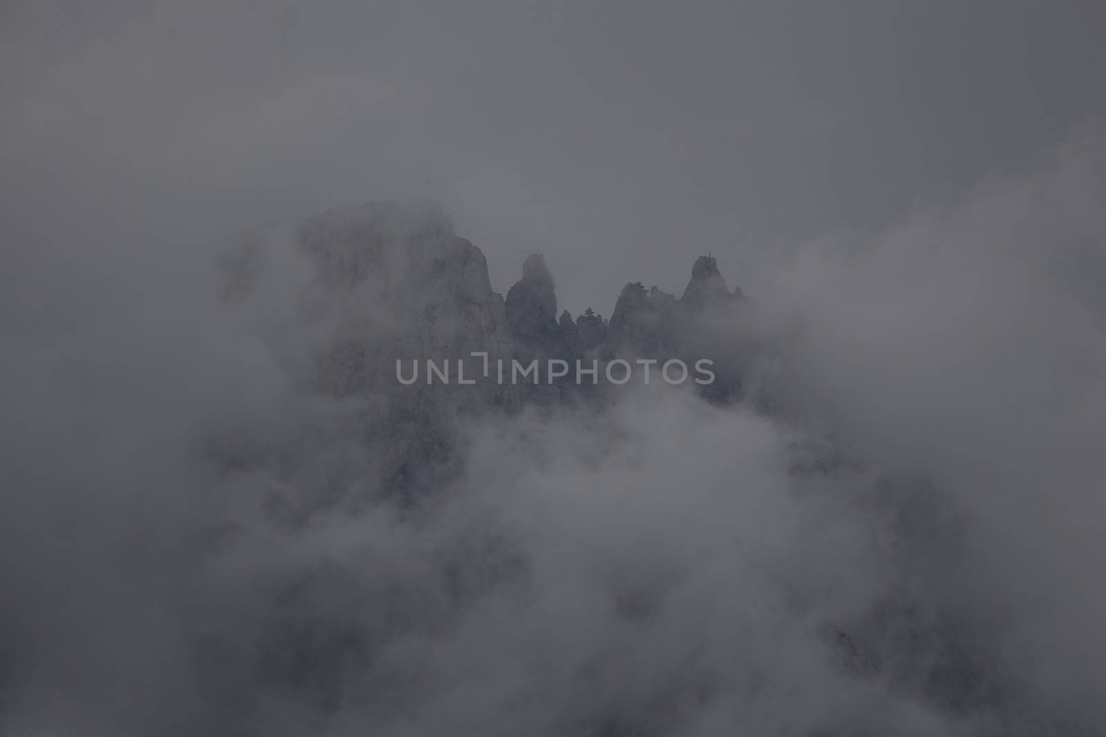 Mountain in the clouds. by sergey_pankin