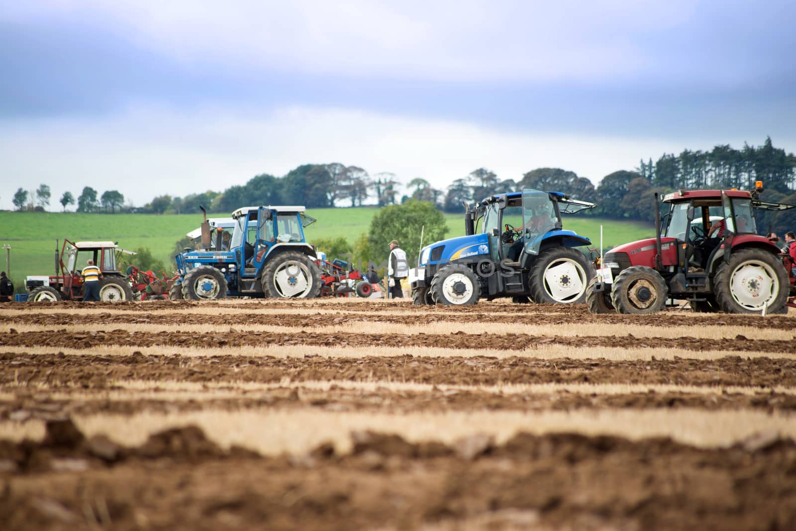 tractors in the irish national ploughing championships by morrbyte