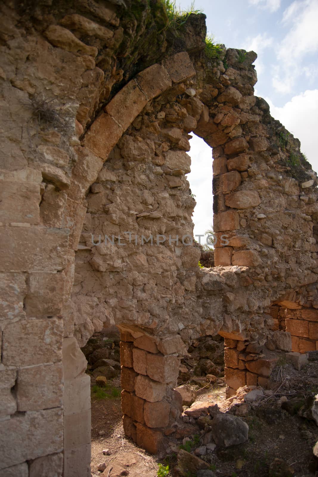 Ruins in Israel vacation travel of historic sites