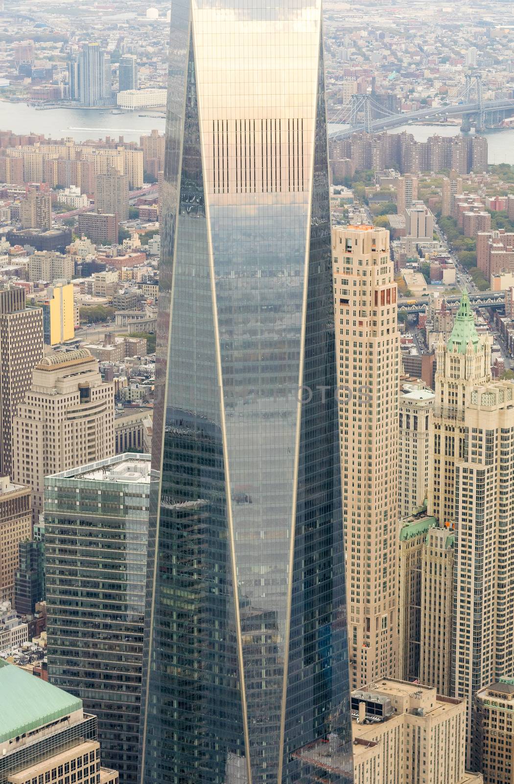 Lower Manhattan helicopter view by jovannig