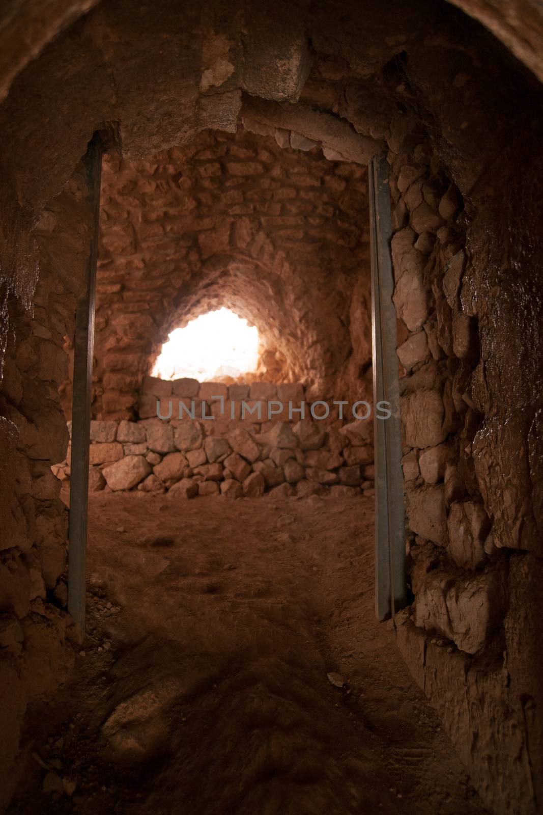 Ruins in Arbel mountain, galilee, Israel  tourism