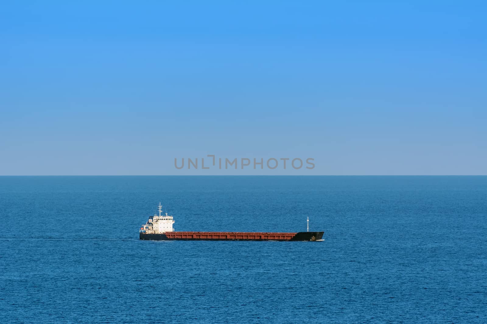 General Cargo Ship in the Open Sea