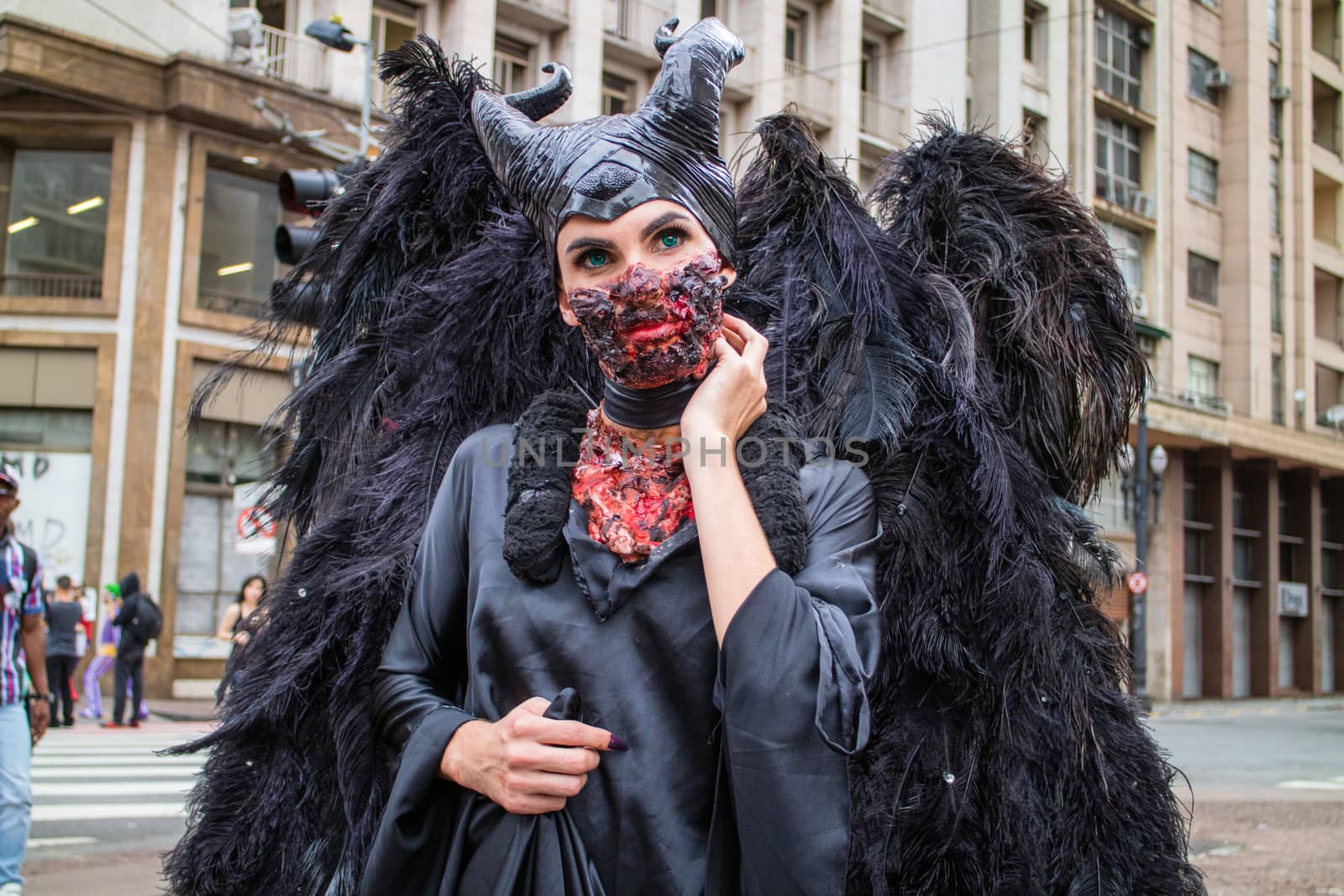 Woman in costumes in Zombie Walk Sao Paulo by marphotography
