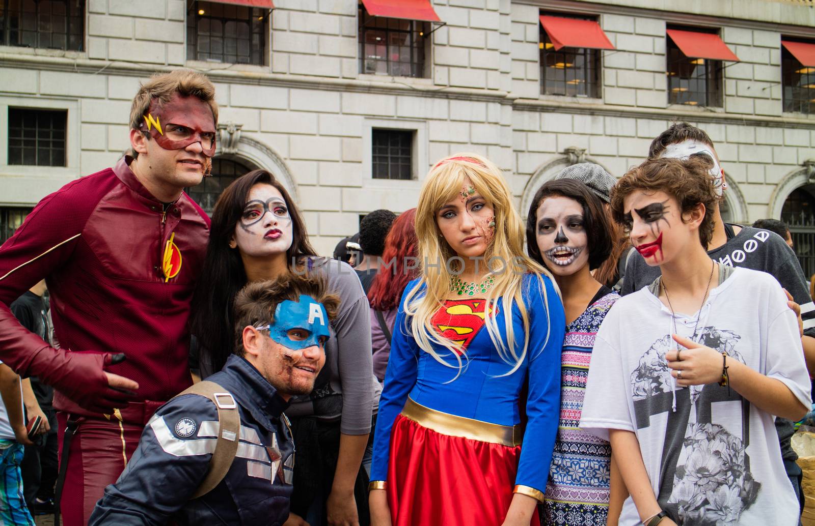 People in costumes in Zombie Walk Sao Paulo by marphotography