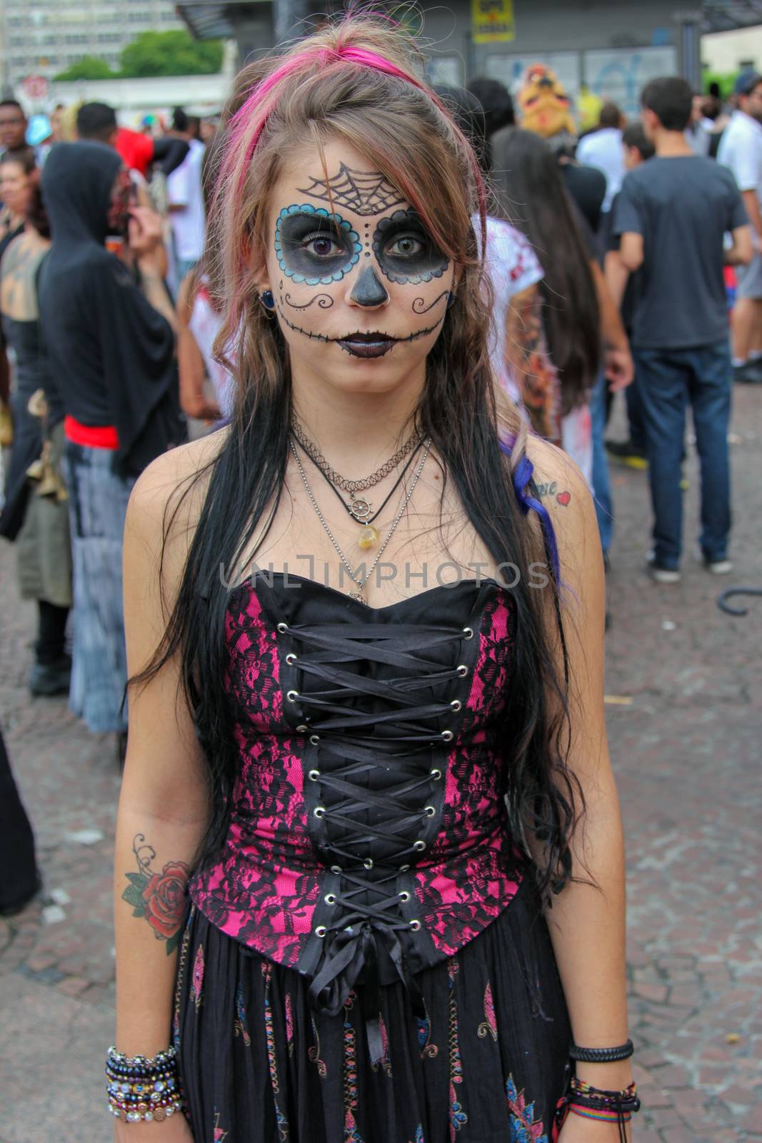 Beautiful girl in costumes in Zombie Walk Sao Paulo by marphotography