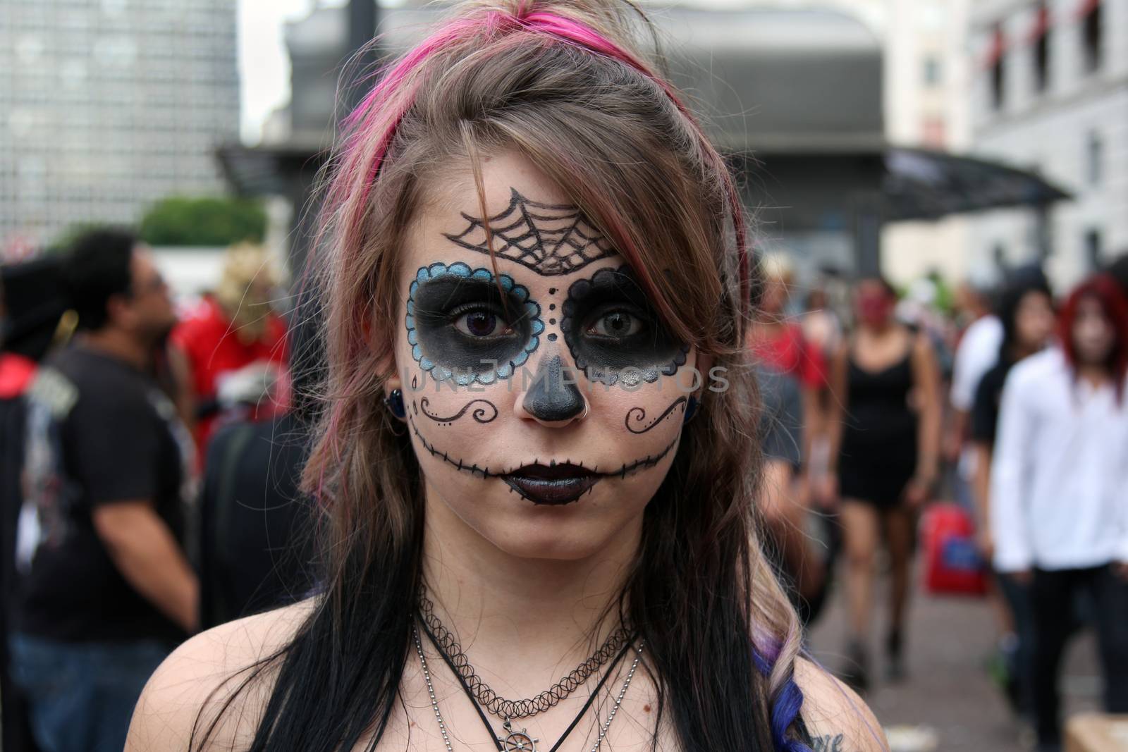 Beautiful girl in costumes in Zombie Walk Sao Paulo by marphotography