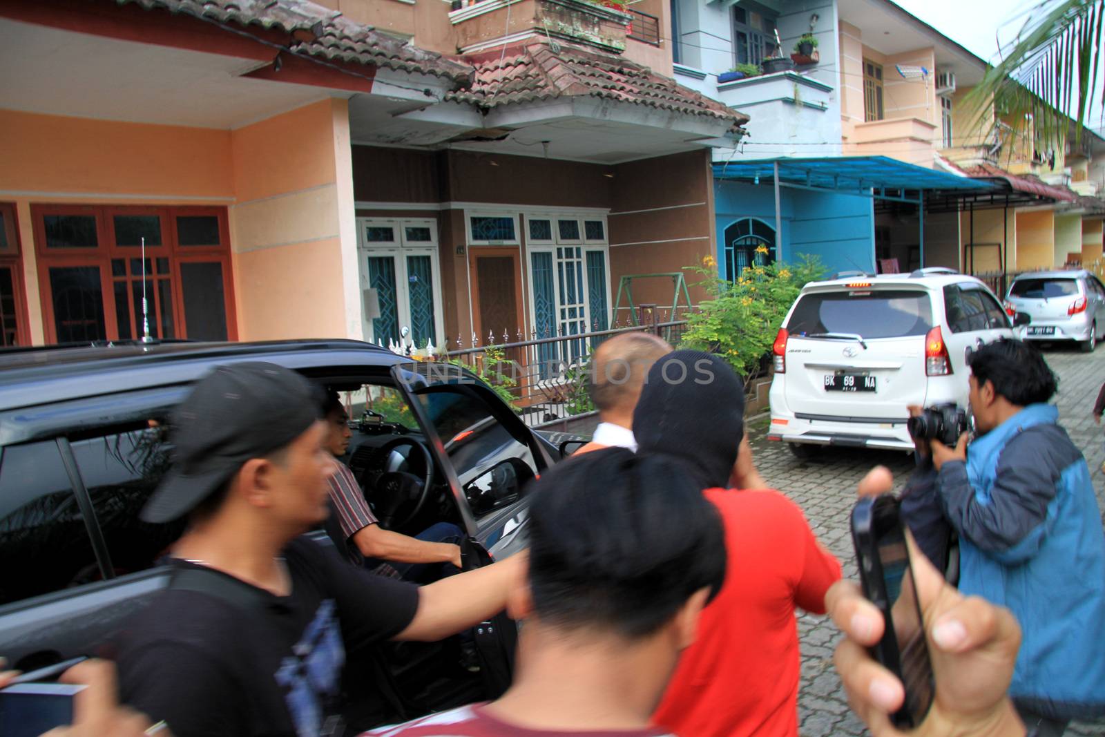 INDONESIA, Medan: Police detectives reveal at a conference that they have busted drug dealers from an international network in the city of Medan, Indonesia on November 3, 2015. A wide array of contraband are on display, reportedly including 12 kg of methamphetamine and 37,000 ecstasy pills, along with scales and weapons. The drugs on display are believed to be of Chinese origin, and the suspect is thought to have been operating in the area for at least six months.