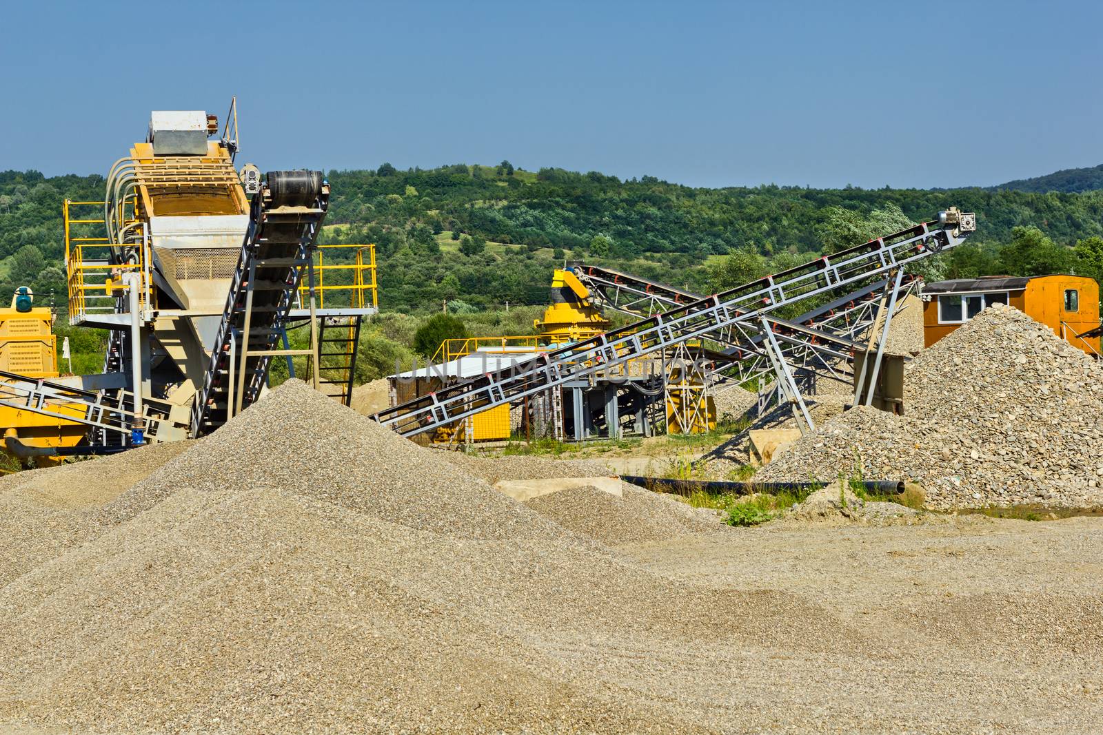 Heavy instalation for sand and gravel production