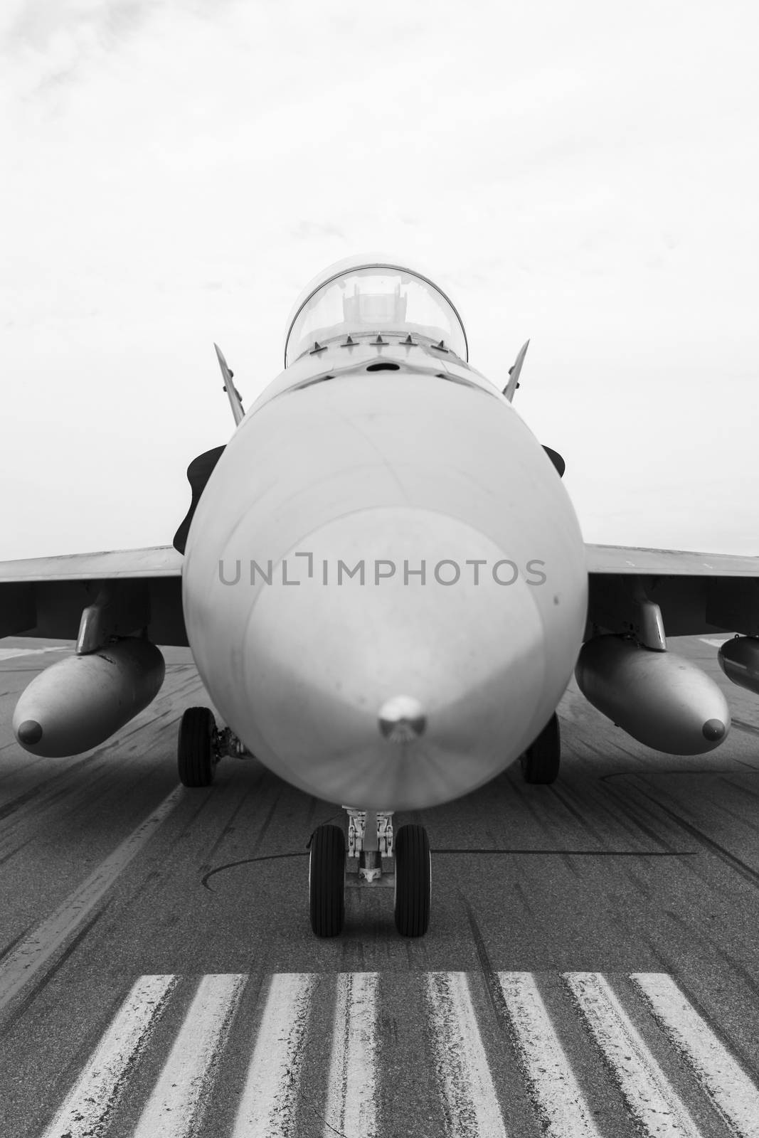 LETHBRIDGE CANADA - JUN 25, 2015: Royal Canadian Air Force CF-18 Hornet tactical fighter aircraft displaying flight agility at the Wing Over Lethbridge  Airshow