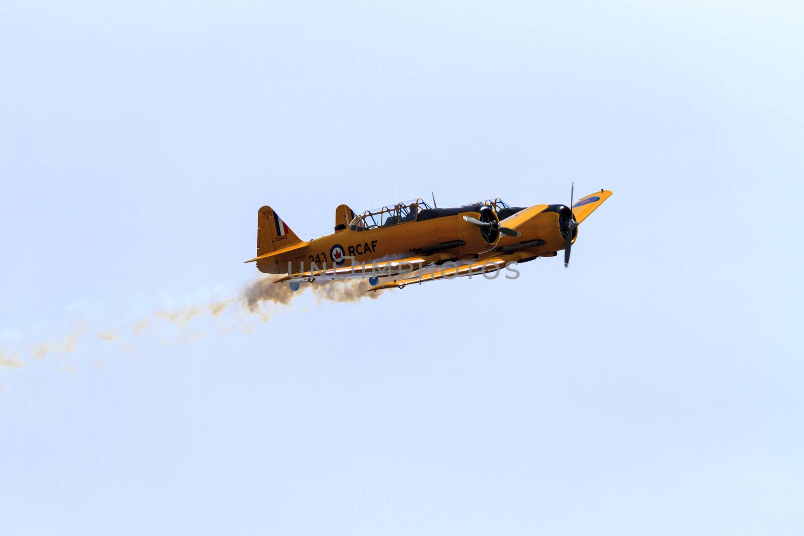 LETHBRIDGE CANADA 25 JUN 2015: International Air Show and Open House for Canadian, USA and British current and historical military and civilian aircrafts. There were also numerous flights as well.