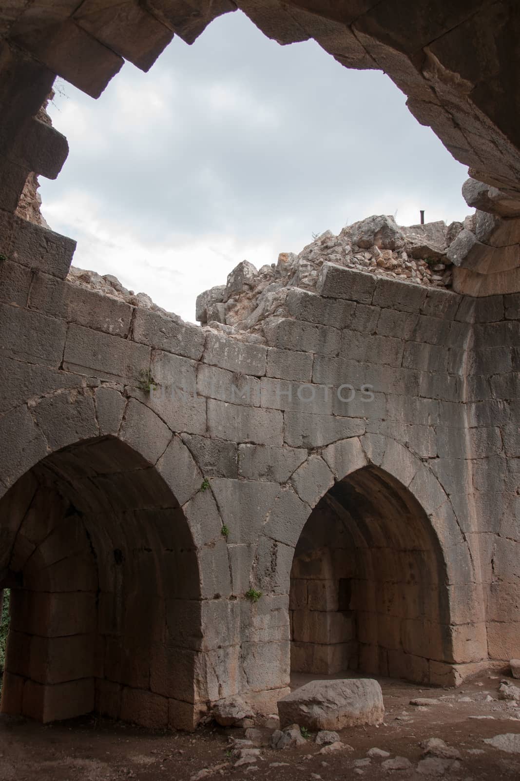 Castle ruins in Israel tourosim and travel