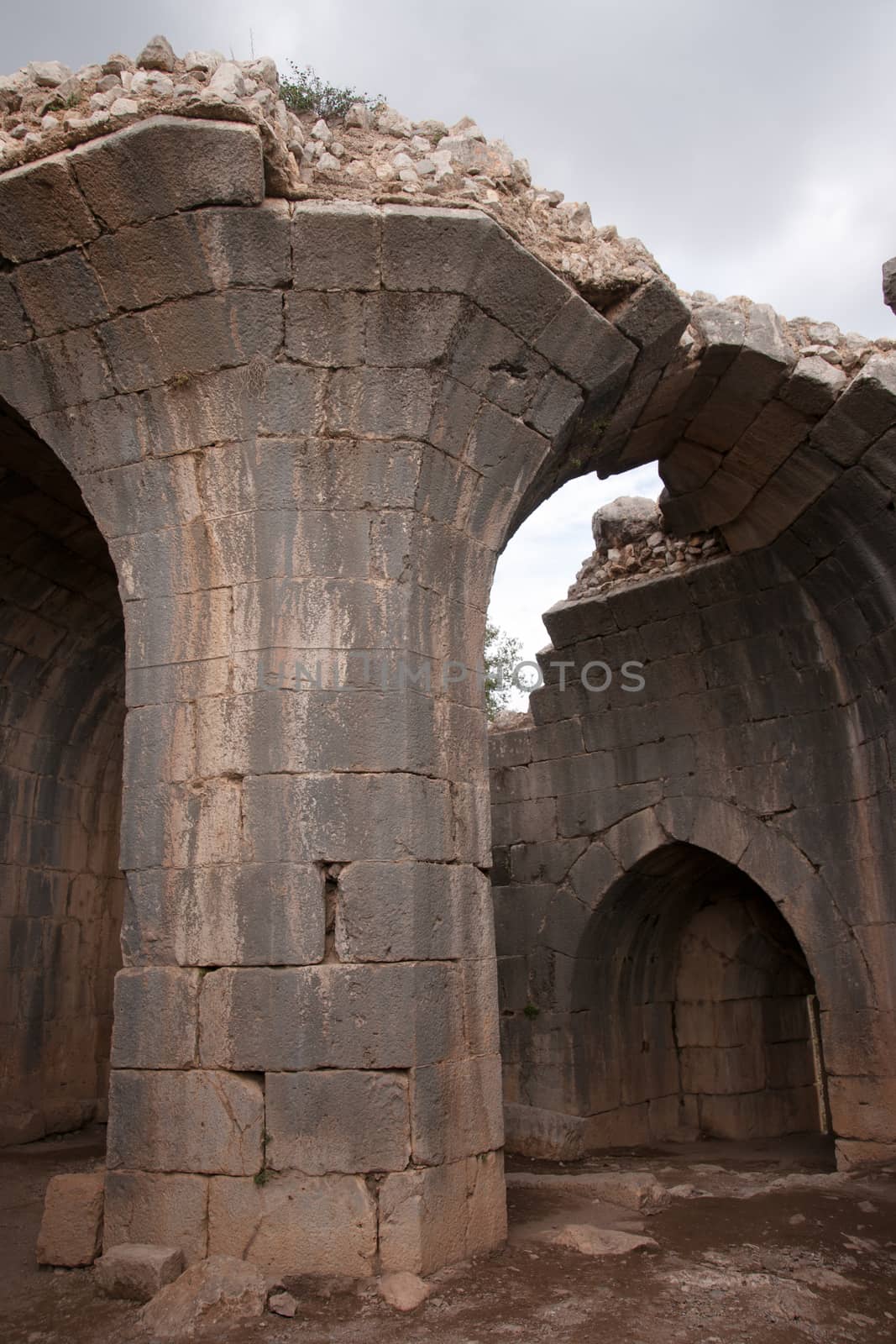 Castle ruins in Israel tourosim and travel