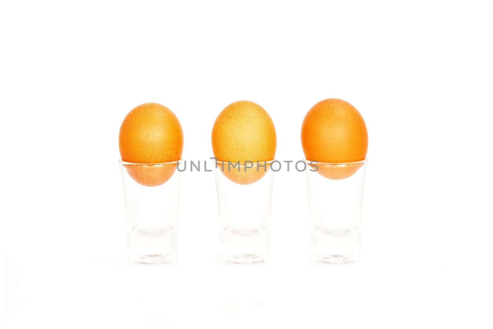 Egg, Chicken Eggs isolate on white background by Yuri2012