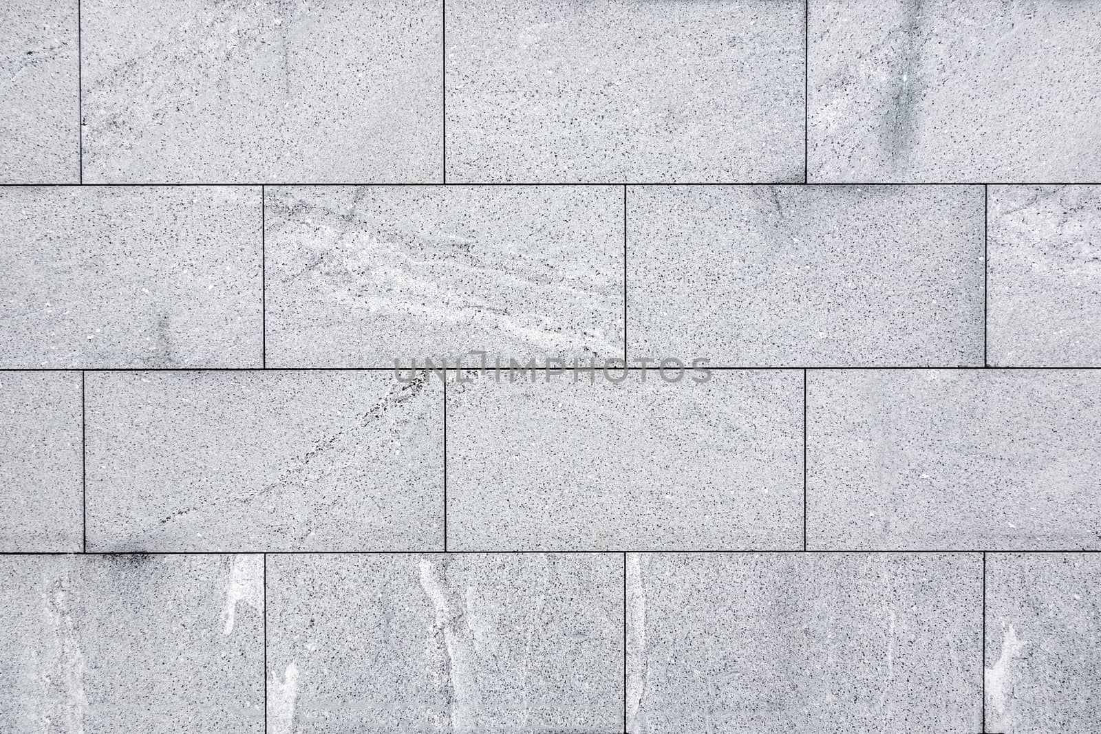 Natural granite tile paving - grey
