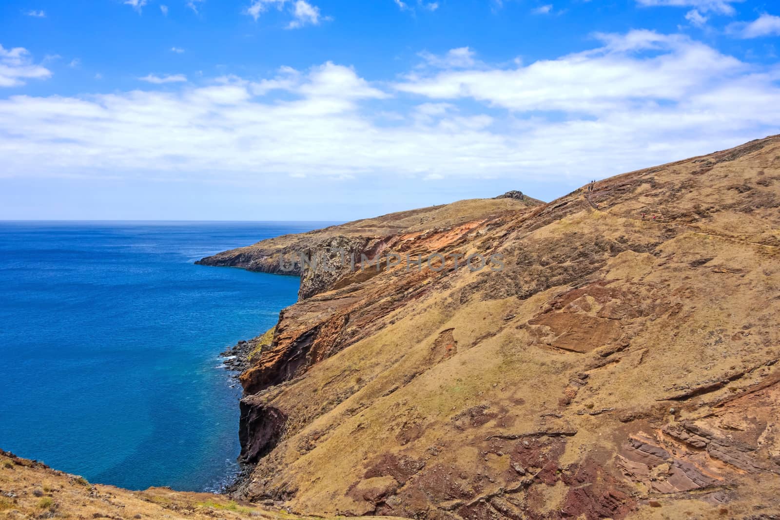 Mountainous landscape - peninsula Ponta de Sao Lourenco - east of Madeira