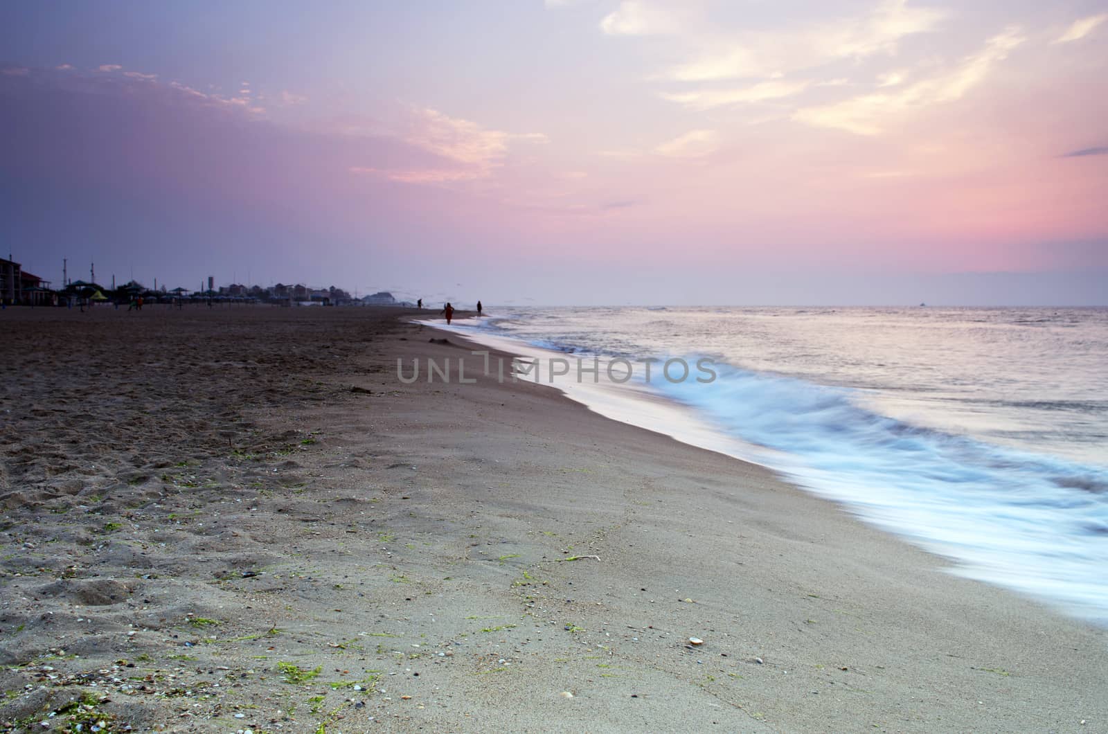 landscape sea sunrice golden sky