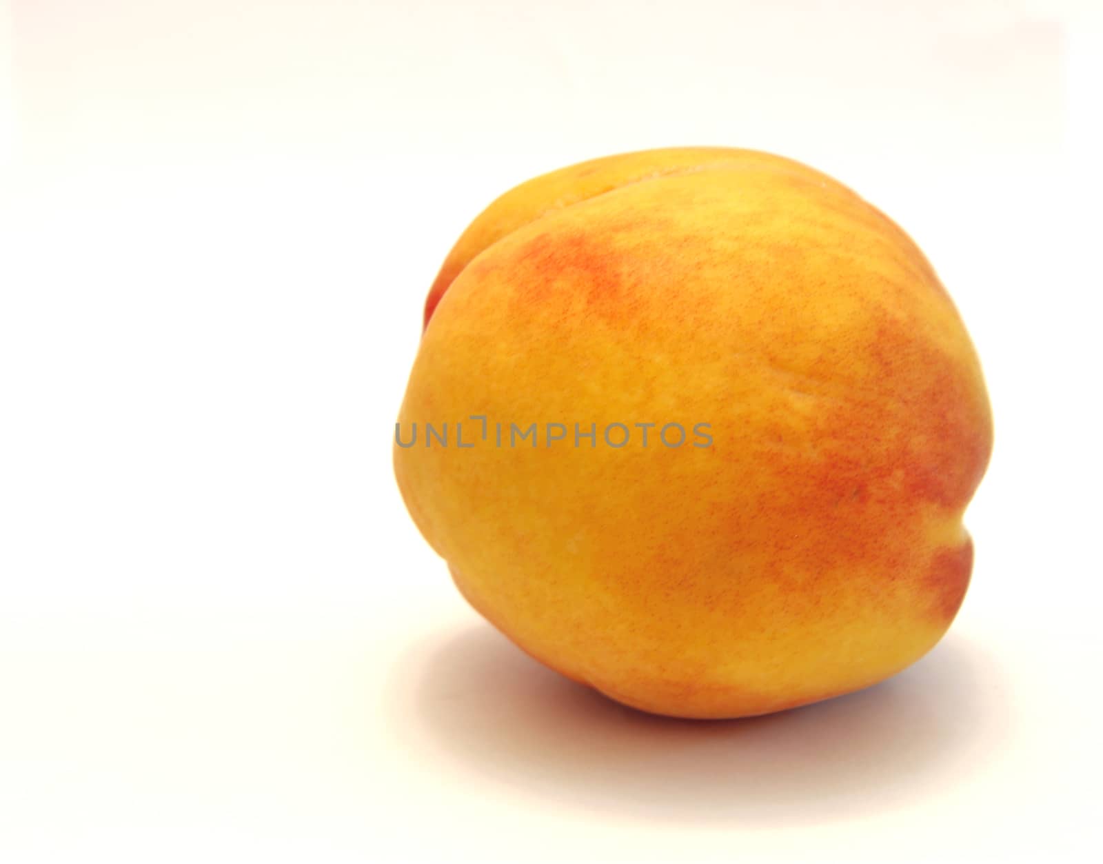 Fresh Peach Isolated On The White Background by scullery