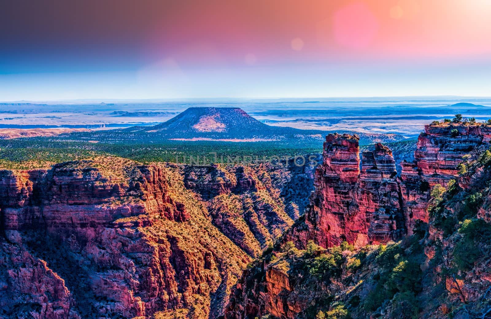 Cedar Mountain at Desert View, Grand Canyon, Arizona by vladimir_sklyarov