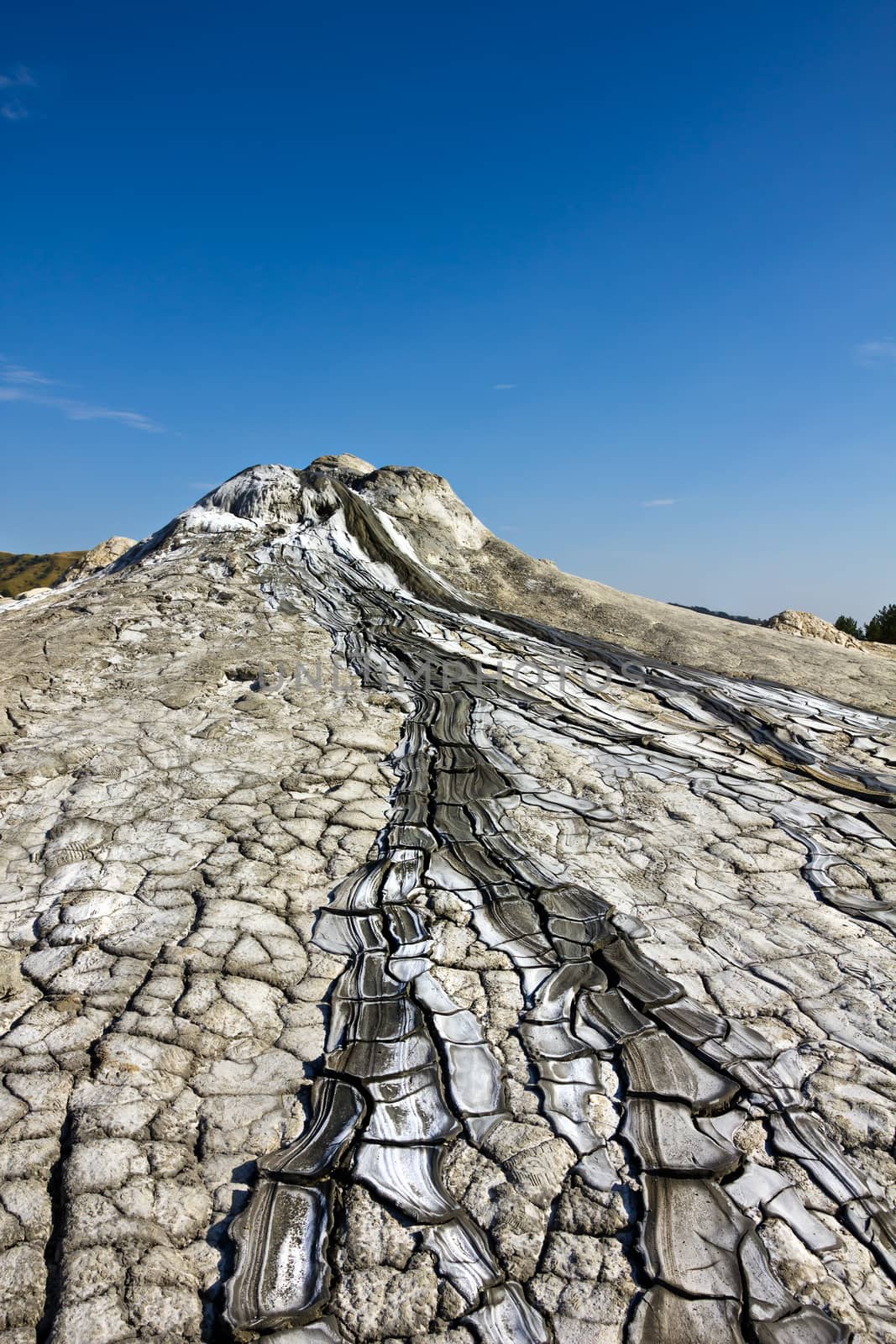 Mud volcanoes landscape in Berca, Buzau, Romania