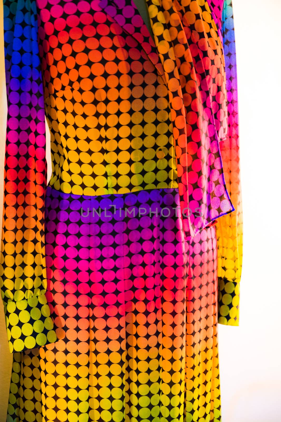 Detail of a vintage colorful dress. by Isaac74