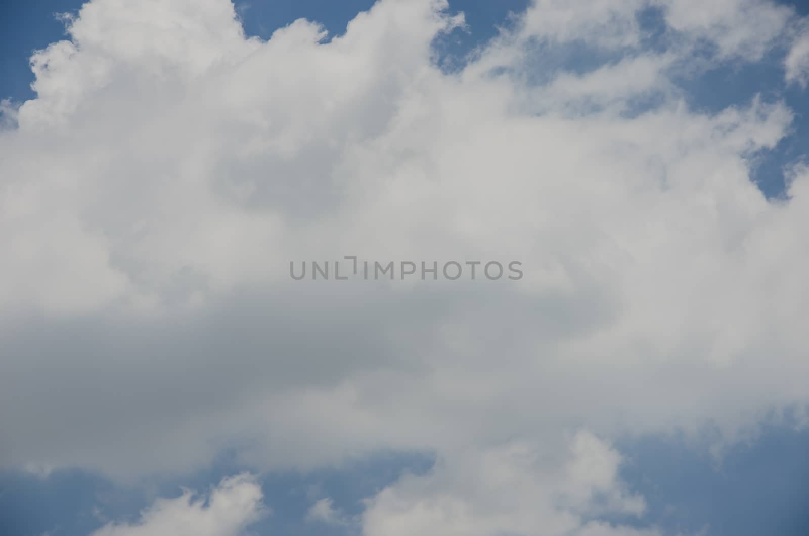 blue sky with cloud closeup