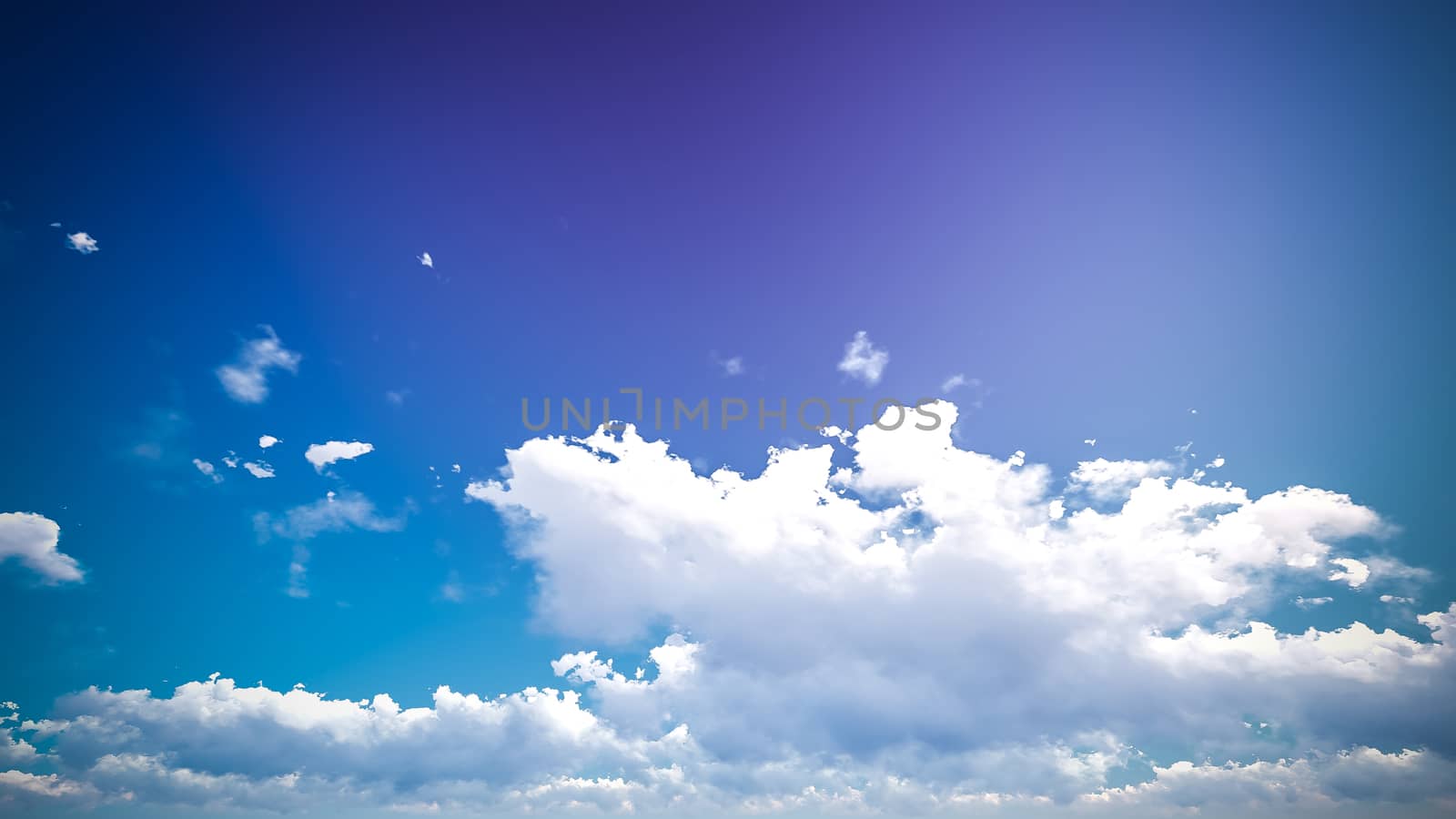 Cloudy blue sky abstract background by teerawit