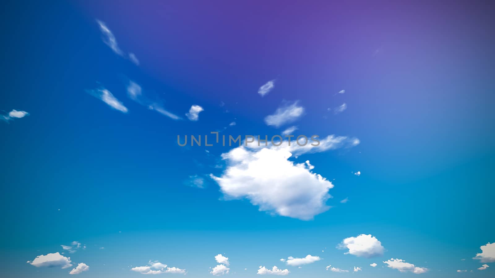 Cloudy blue sky abstract background by teerawit