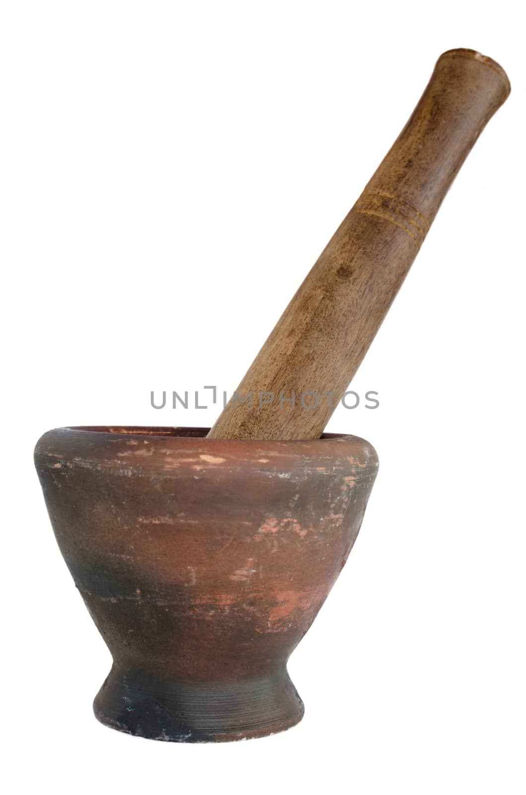 mortar isolated on the white background.