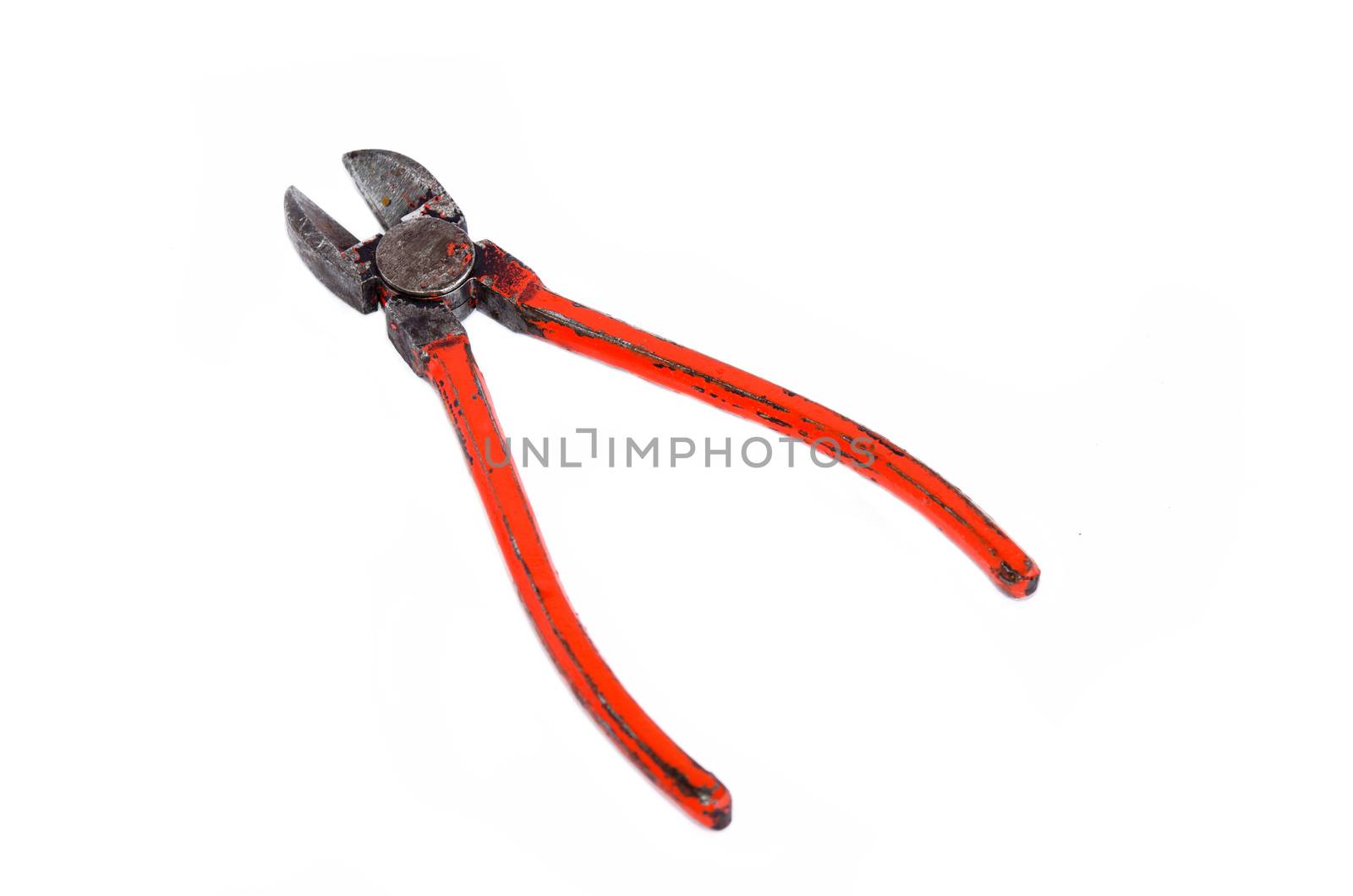 pliers isolated over white background