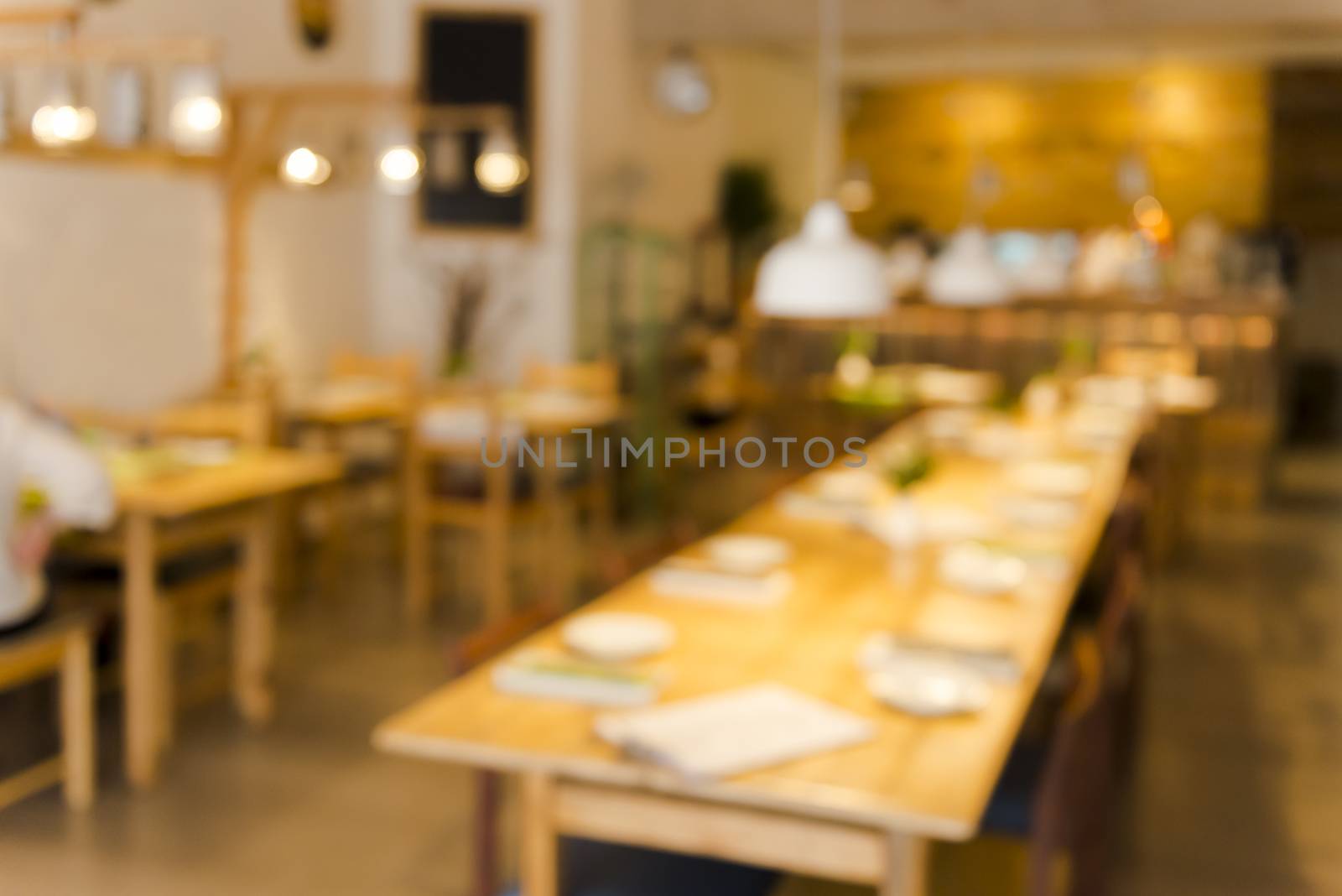 Blurred image of a restaurant by Iko