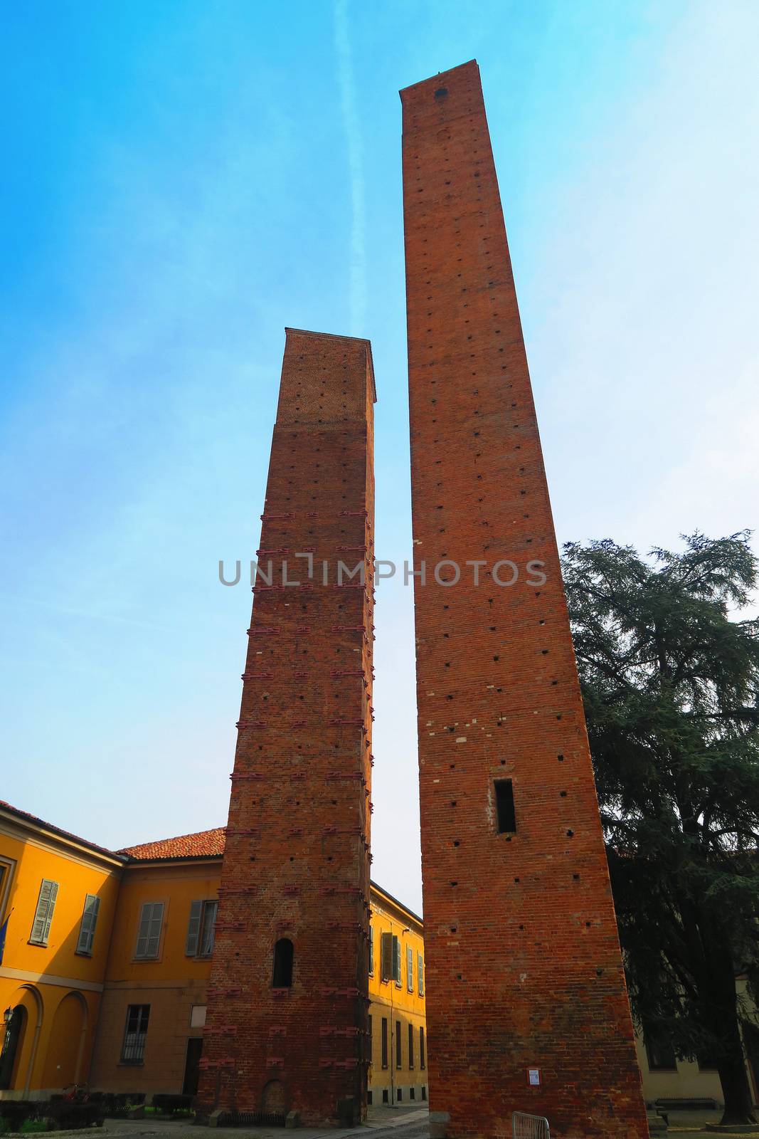 Medieval towers in Pavia, Italy by dav76